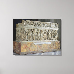 Toile Sarcophage à la frise des Neuf Muses