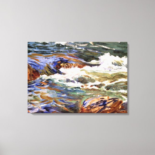 Toile Sargent - En Norvège, peinture d'art (Recto)