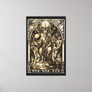 Toile Satan A ÉNORMÉMENT ÉTÉ ÉNORME 40"x60"