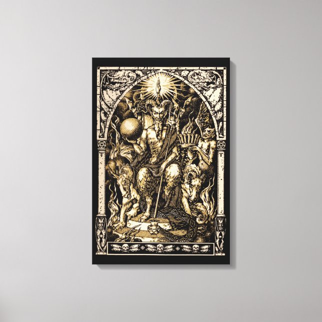Toile Satan Interrompu 16x24 Canvas Art Mur (Recto)