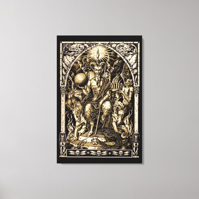 Toile Satan Interrompu 24x36 Canvas Art Mur (Recto)