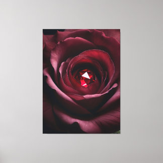 Toile Satinheart Rouge – Gemstone Rose Canvas