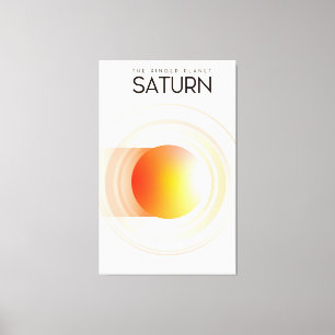 Toile Saturne - La planète à anneaux Art spatial.