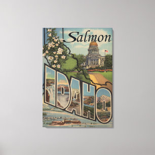 Toile Saumon, lettre ScenesSalmon, identification