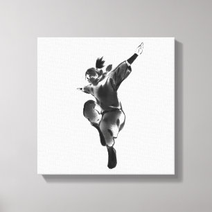 Toile Saut de liberté – Silhouette dynamique minimaliste