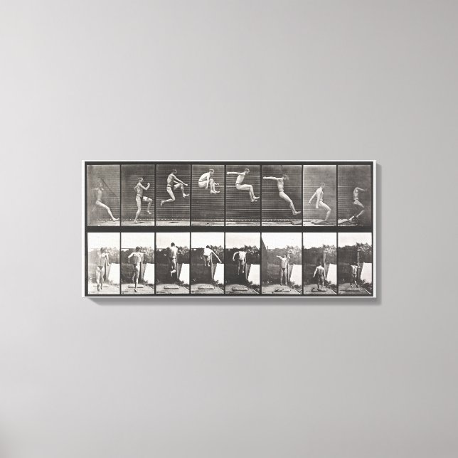 Toile Sauter, courir, sauter en large 1887 Edweard Muybr (Recto)