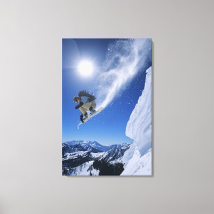 Toile Sauter dans le canyon de Snake Creek à partir de C