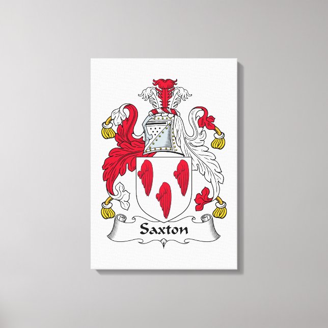 Toile Saxton Family Crest (Recto)