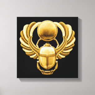 Toile Scarab en or égyptien