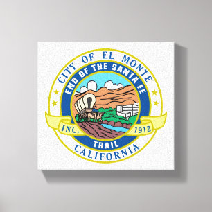 Toile Sceau urbain d'El Monte (Californie)
