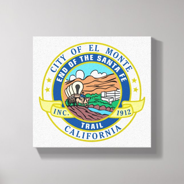 Toile Sceau urbain d'El Monte (Californie) (Recto)