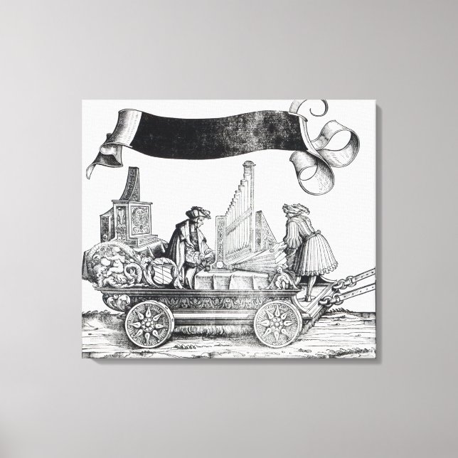 Toile Scène de la procession triomphale de Maximilien (Recto)