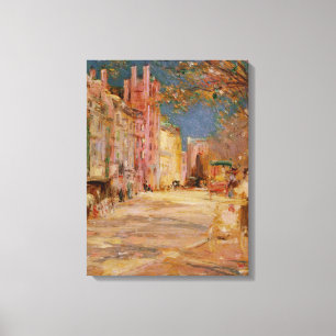 Toile Scène de la rue Boston - Edward Mitchell Banister