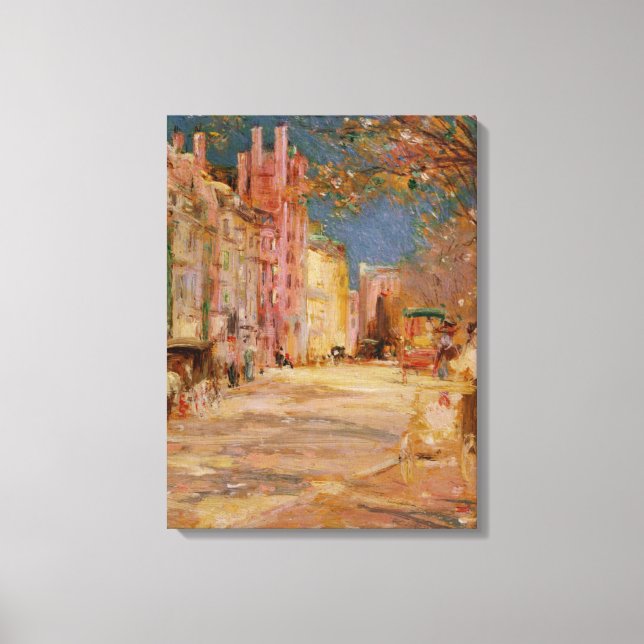Toile Scène de la rue Boston - Edward Mitchell Banister (Recto)