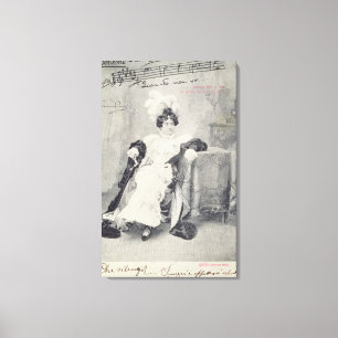 Toile Scène de l'acte II La Boheme d'opéra '
