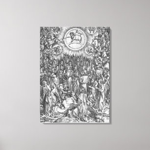 Toile Scène de l'apocalypse, adoration de