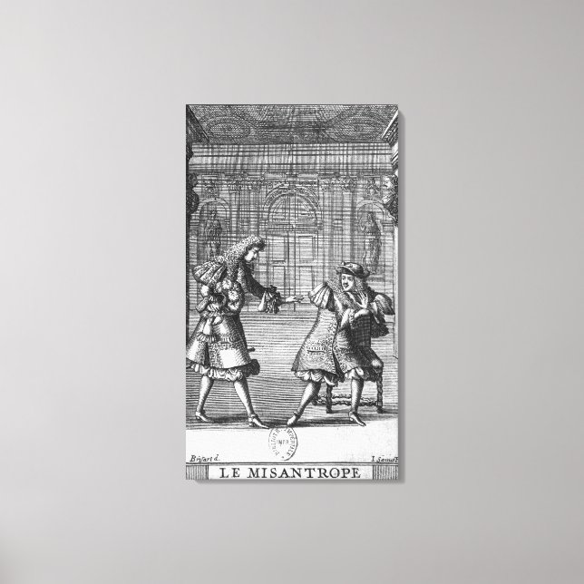 Toile Scène de "Le Misanthrope" (Recto)