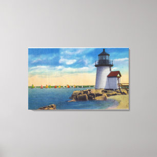 Toile Scène de phare de point de Brant