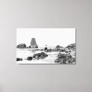 Toile Scène de plage à Cannon Beach, Oregon Photo