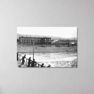 Toile Scène de plage au bord de la mer, photographie de