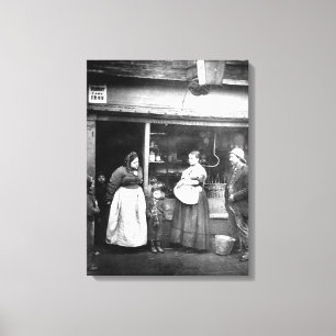 Toile Scène de rue dans Londres victorienne