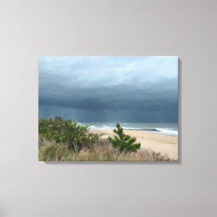 Toile Scène de Stormy Beach