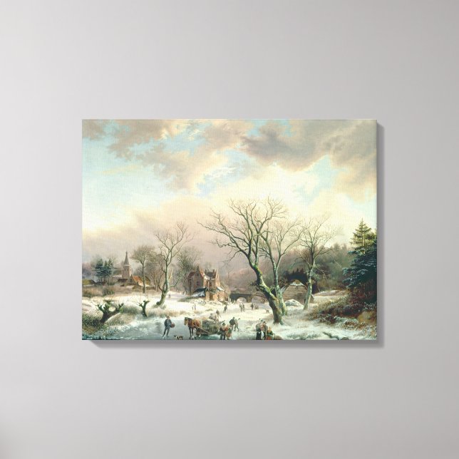 Toile Scène hivernale (Recto)