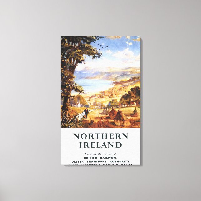 Toile Scène pastorale Homme et chien Chemins de fer brit (Recto)