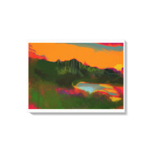Scène tropicale du coucher de soleil d'été