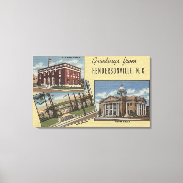 Toile Scènes de grandes lettres - Hendersonville, NC 2 (Recto)