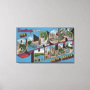 Toile Scènes de grandes lettres - Montagnes noires, SD