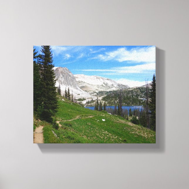 Toile Scenic Hiking Snowy Range Mountain Summit Wyoming (Recto)