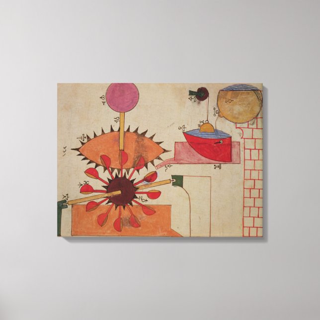 Toile Schéma d'un système de pompage de l'eau dans un (Recto)