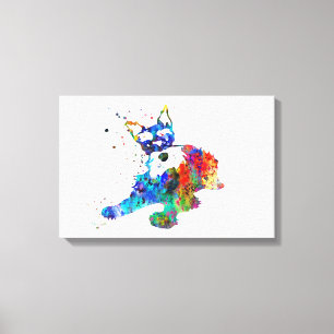 Toile Schnauzer miniature, aquarelle Schnauze miniature