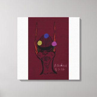 Toile Sci-fi Futuristic Traveler Stretched Canvas Print