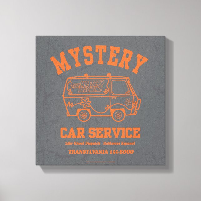 Toile Scooby-Doo "Mystery Car Service" Graphique (Recto)
