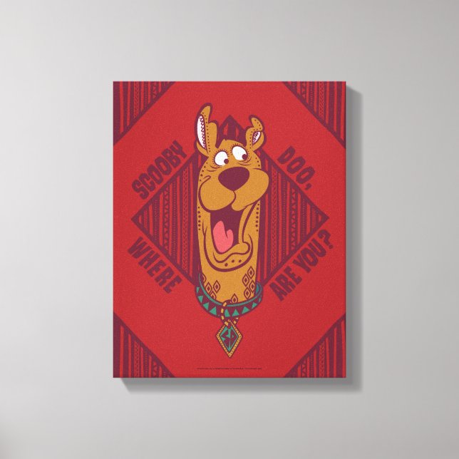 Toile Scooby-Doo Où Êtes-Vous Graphique Tribal (Recto)