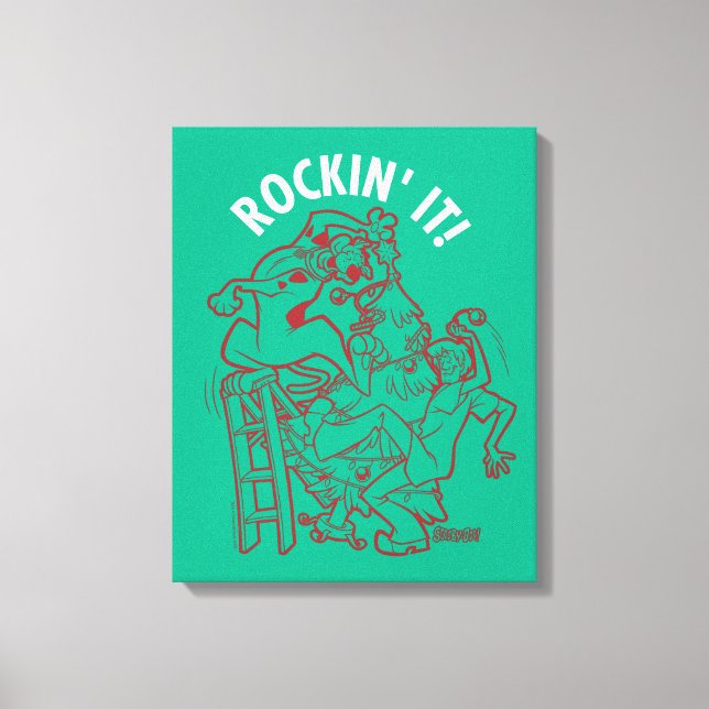 Toile Scooby-Doo & Shaggy Rockin Il 'Arbre Arrondi (Recto)