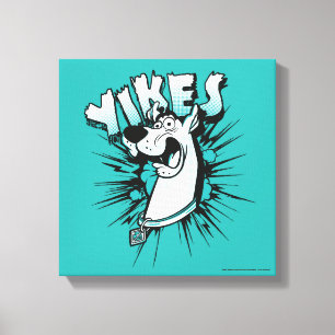 Toile Scooby-Doo "Yikes !" Graphique demi-ton