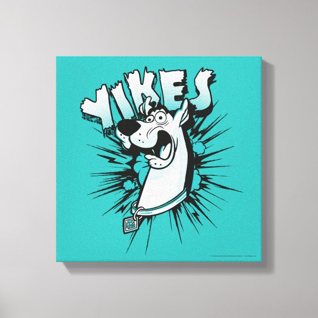 Toile Scooby-Doo "Yikes !" Graphique demi-ton (Recto)
