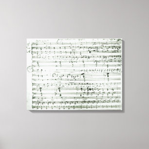 Toile Score manuscrit 'de DEM d'aus de fragment
