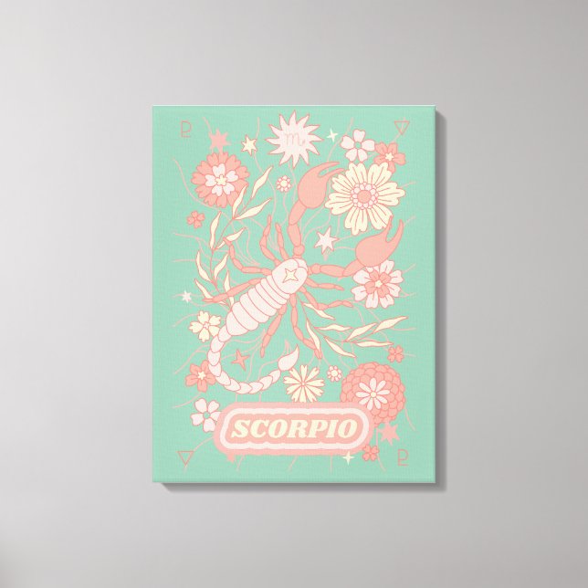 Toile Scorpio Celestial Zodiac Pastel Dreams Wall Arts (Recto)