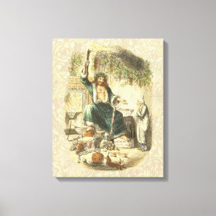 Toile Scrooge Fantôme de Noël Présent