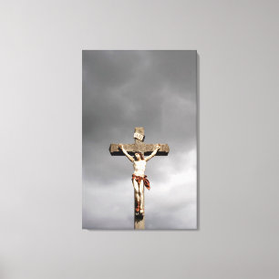 Toile Sculpture en crucifixion de Jésus-Christ