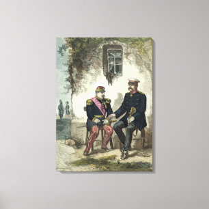 Toile Se réunir entre Otto von Bismarck et le napoléon