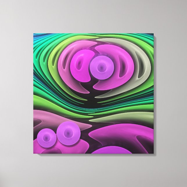 Toile Se tenant l'un l'autre, abstrait wallart fractal (Recto)