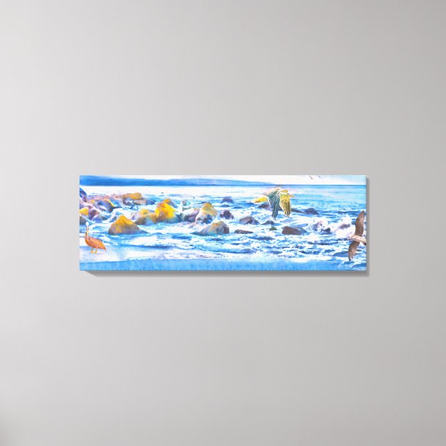 Toile Sea Birds Ocean Playground (Recto)