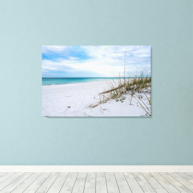 Toile Sea Oats And White Sand Beach Morning Canvas (Insitu (Plancher de Bois))