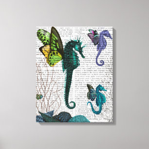 Toile Seahorse Trio Avec Ailes