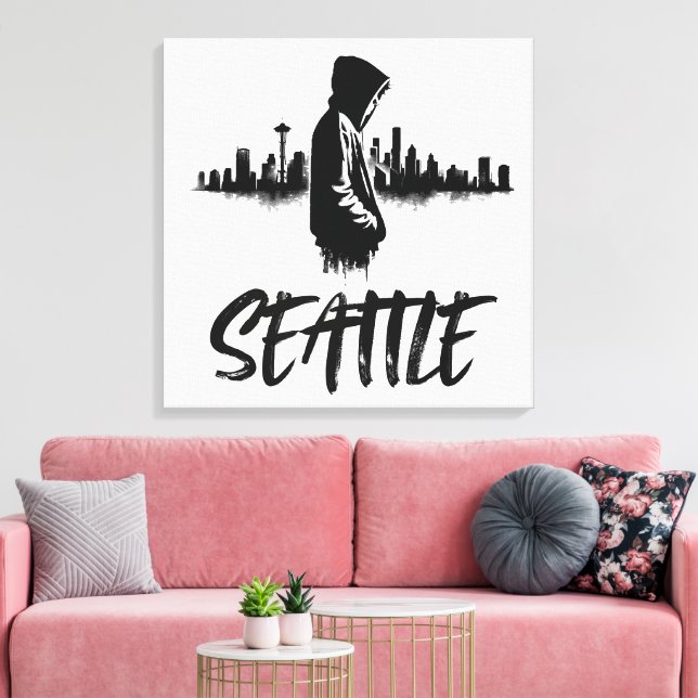 Toile Seattle Skyline Urban Canvas Art (Insitu(Salon))